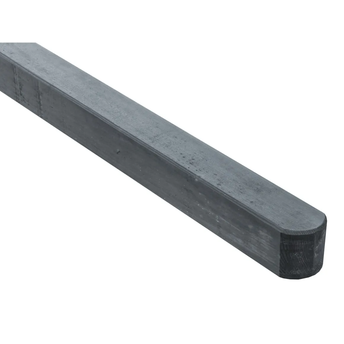 Pfosten 9 x 9 x 100 Kiefer dunkelgrau gebeizt für Dichtzaun