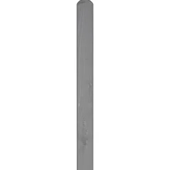 Pfosten Zaunserie Malmö Aalborg 9 x 9 x 100 cm Rundkopf Fichte basaltgrau lasiert