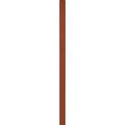 Pfosten Zaunserie Oslo 9 x 9 x 190 cm Rundkopf Kiefer braun lasiert