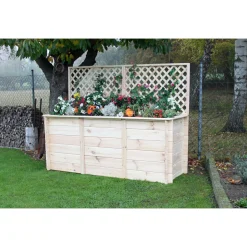 Promadino Hochbeet 2m inkl Rankgitteraufsatz