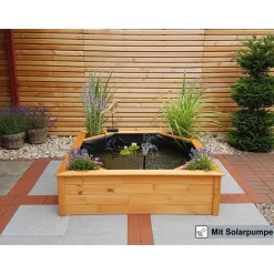 Promadino Hochteich 4 seitliche Pflanzzonen solar