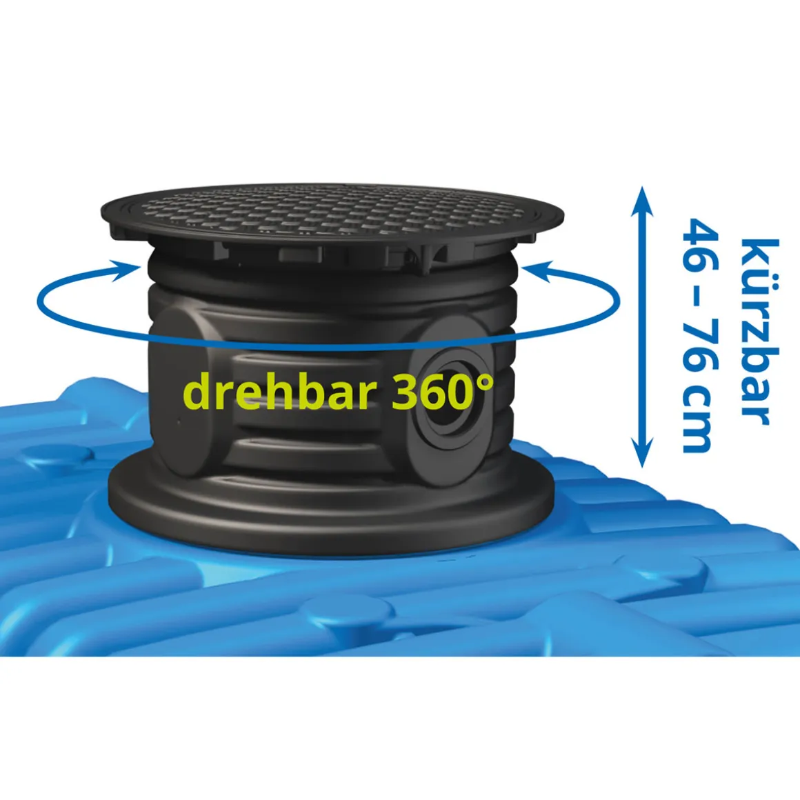 4rain Flachtank Flat XL 14000 Liter inkl. Schachtverlängerung