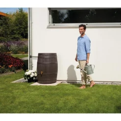4rain Regenfass VINO 400 L dunkelbraun