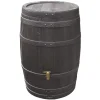 4rain Regenfass Vino mit Deckel 250 L braun