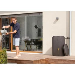 4rain Regenspeicher Madera 220 L braun