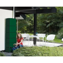 4rain Wandtank Slim grün 650 L