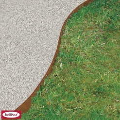 Rasenkante Corten 118 x 13 cm rostoptik