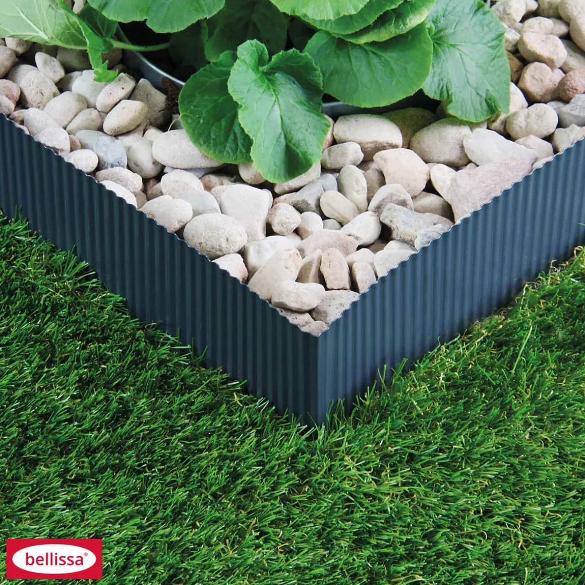 Rasenkante Spina 2er Set verzinkt 103 x 16 cm