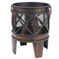 Rothmann Feuerkorb Oregon Rostoptik antik Durchmesser ca 42 cm