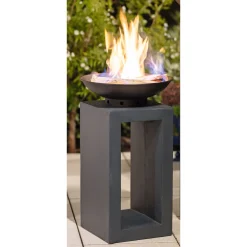 Rothmann Feuerschale Breda auf Podest 40 x 69 cm