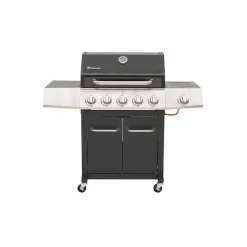 Rothmann Gasgrillwagen Daytona 5 Plusschwarz mit Edelstahlapplikationen