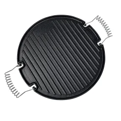 Rothmann Grillrost-Einsatz Grillplatte Gusseisen Durchmesser 30 cm