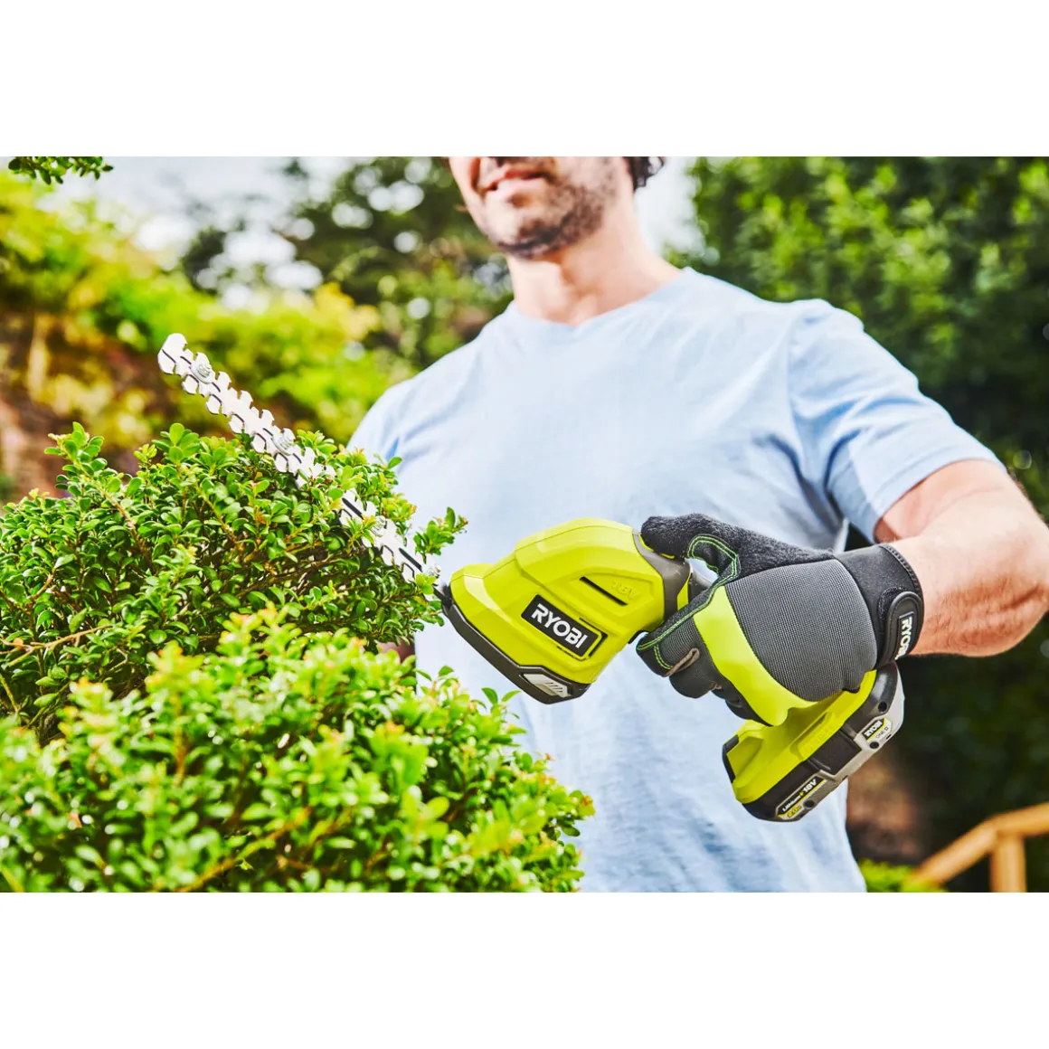 Ryobi Akku-Gras und Strauchenschere RY18GSA-0