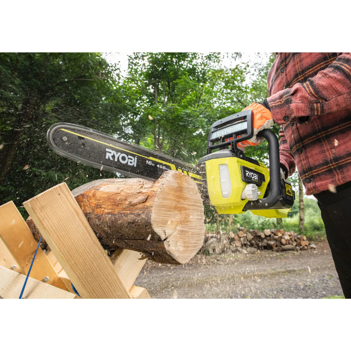 Ryobi Akku-Kettensäge RY36CX40B-160 40 cm inkl 6,0 Ah Akku u Ladegerät