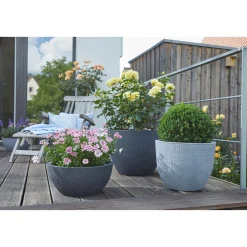 Scheurich Pflanzgefäß Barceo Durchmesser 40 cm Stony black