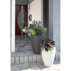 Scheurich Pflanzgefäß Wave Globe High BxhxT 50,5 x 67 x 50,5 cm Schwarz-Granit