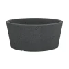 Scheurich Pflanzschale C-Cone BxHxT 38,9 x 17,5 x 38,9 cm Stony Black