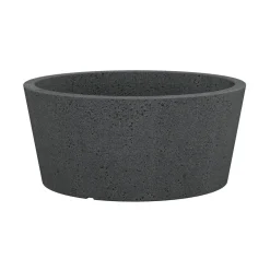 Scheurich Pflanzschale C-Cone BxHxT 38,9 x 17,5 x 38,9 cm Stony Black