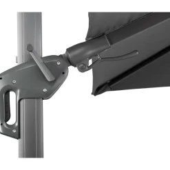 Schneider Schirme Ampelschirm Rhodos Twist 300 x 300 cm Anthrazit