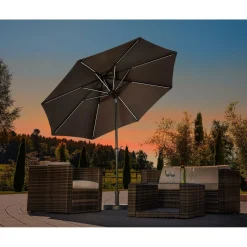 Schneider Schirme LED-Schirm Blacklight 270/8 anthrazit