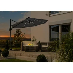 Schneider Schirme Sonnenschirm Rhodos Blacklight 300 cm anthrazit