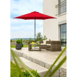 Schneider Schirme Sonnenschirm Sevilla Durchmesser 270 cm rot