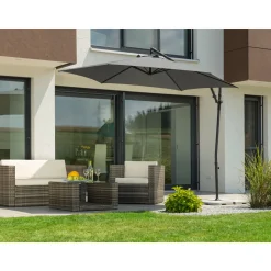 Schneider Schirme Sonnenschirm Genua Durchmesser 300 cm anthrazit