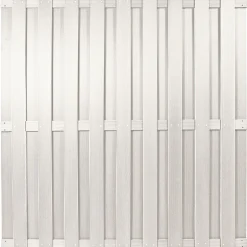 Sichtschutzzaun SHANGHAI silbergrau 180 x 180 cm WPC