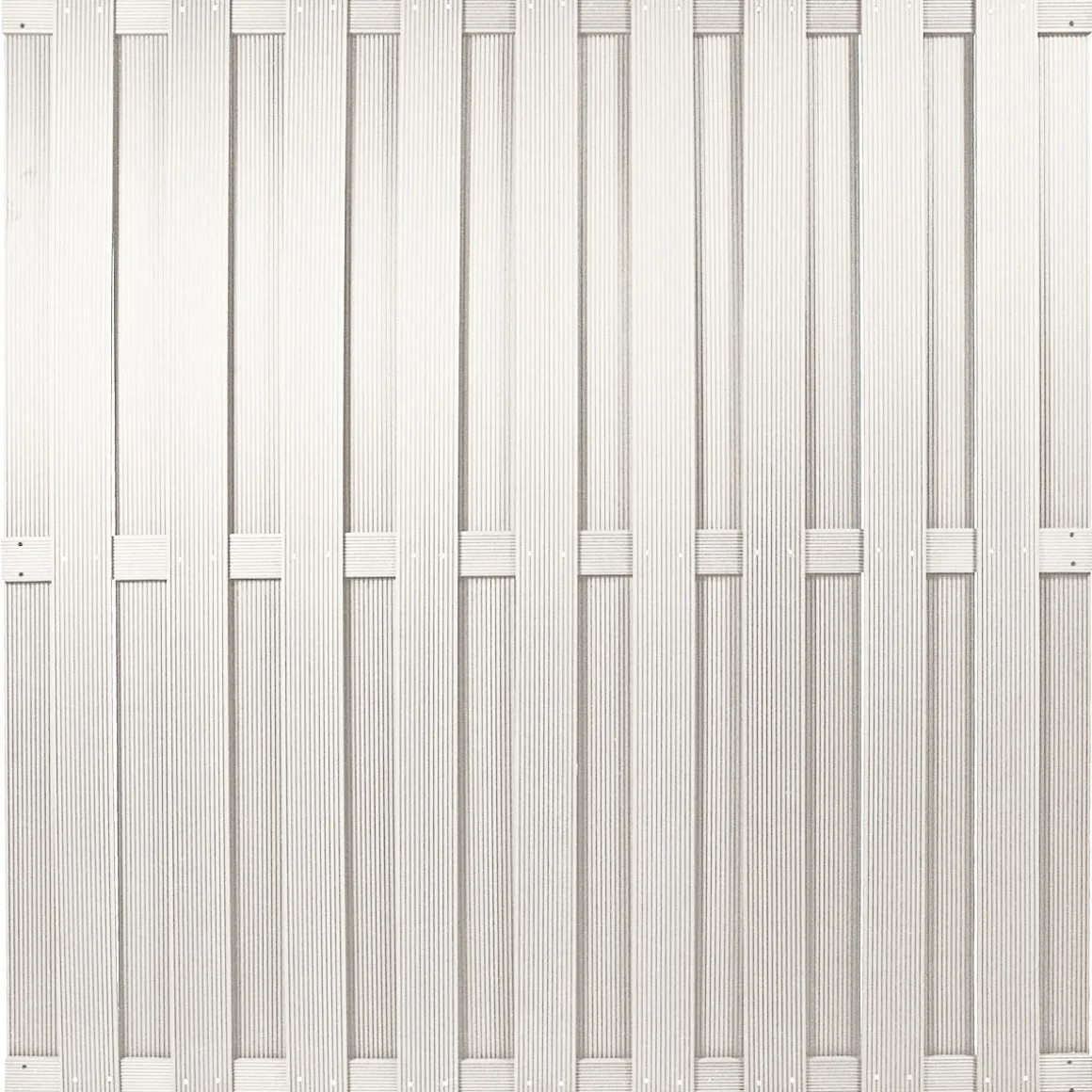 Sichtschutzzaun SHANGHAI silbergrau 180 x 180 cm WPC