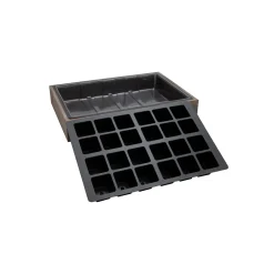 SIENA GARDEN Anzuchtholzkiste 24er Topfplatte 35 x 24 x 6 cm