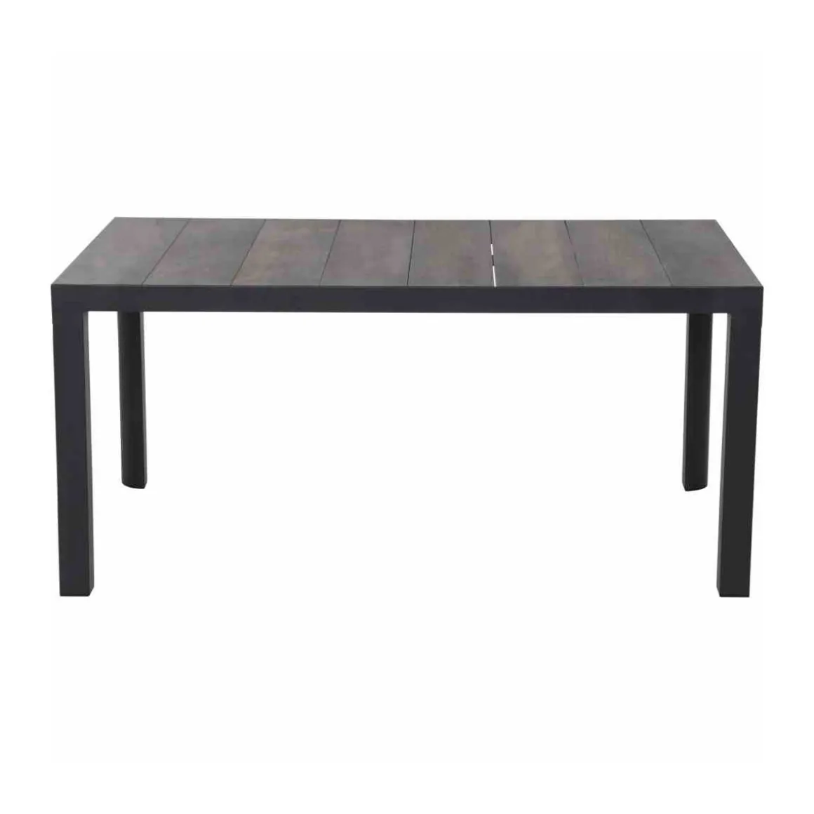 Siena Garden Dining Tisch Silva 140 x 90 x 74 cm matt anthrazit/washed grey