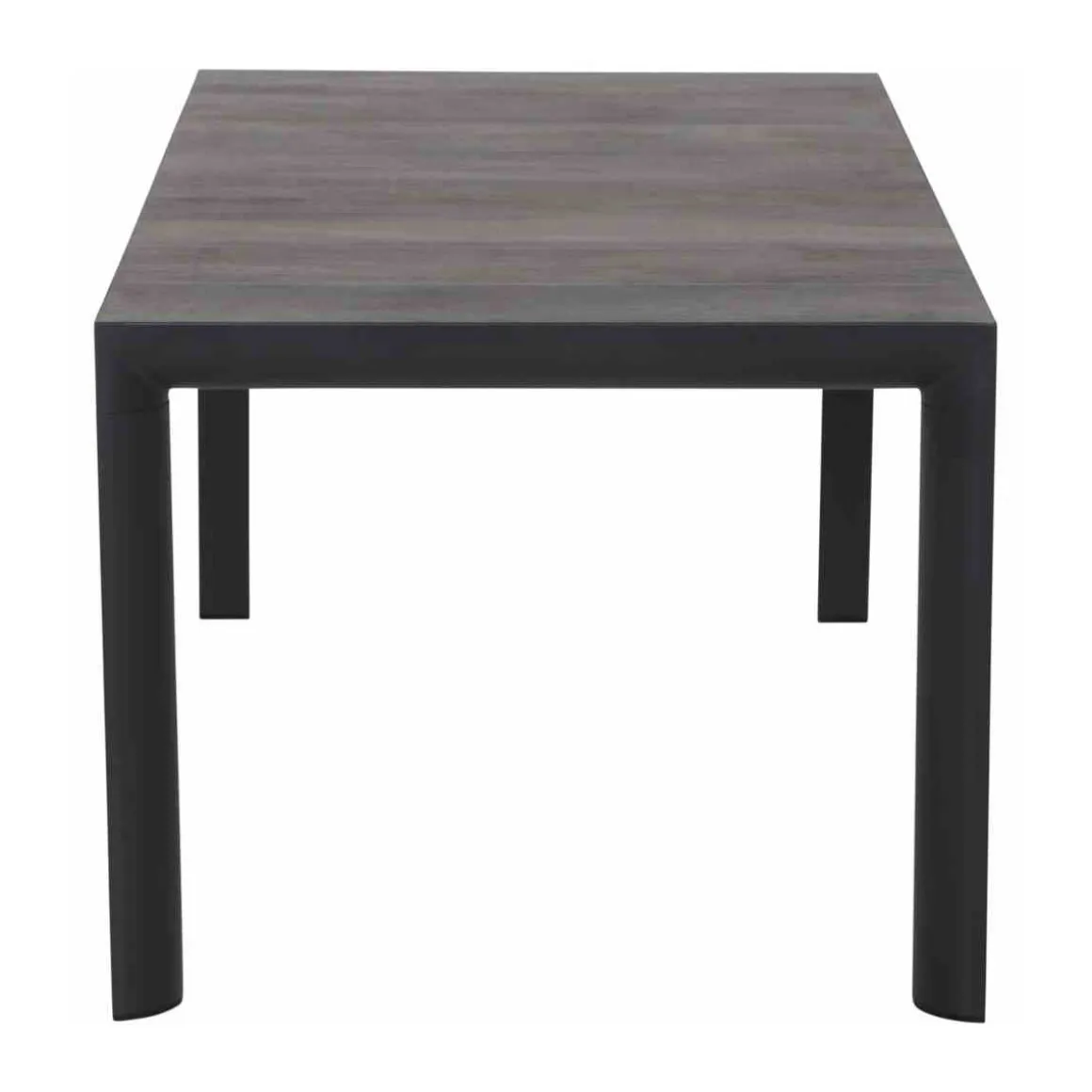 Siena Garden Dining Tisch Silva 140 x 90 x 74 cm matt anthrazit/washed grey