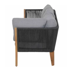 Siena Garden Loungeset „Parma“, 4-teilig, anthrazit/grau