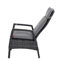 Siena Garden Positionssessel Taranto Aluminium-Gestell anthrazit Gardino-Geflecht