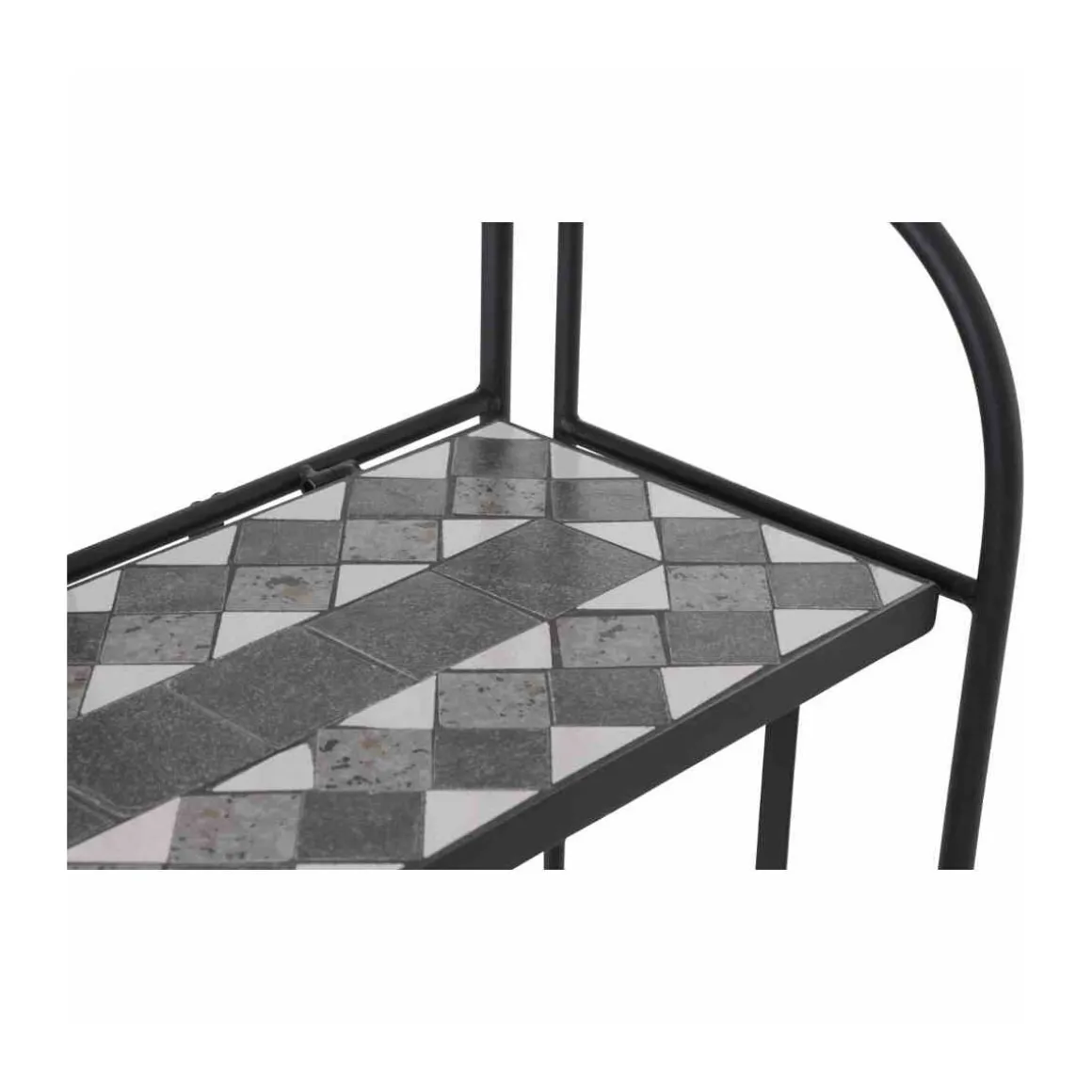 Siena Garden Regal Como 63 x 29 x 142 cm matt schwarz/dunkelgrau