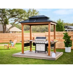 Sojag Pavillon BBQ Maui 158x249x278cm Holzoptik