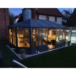 Sojag Pavillon Kaltwintergarten Charleston 1215 383,6x488,6x280,89cm Anthrazit