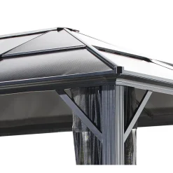 Sojag Pavillon Meridien 1216 inkl. Moskitonetz 365x485x270cm Anthrazit