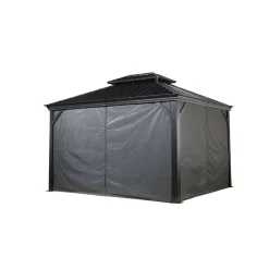 Sojag Pavillon Messina 1012 inkl. Moskitonetz 298x363x291,5cm Anthrazit