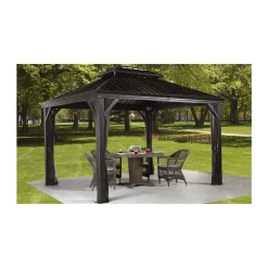 Sojag Pavillon Messina 1012 inkl. Moskitonetz 298x363x291,5cm Anthrazit