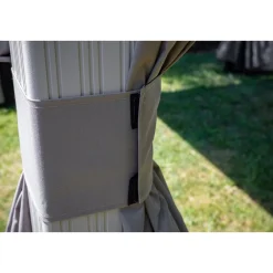 Sojag Pavillon Messina 1012 inkl. Moskitonetz 298x363x291,5cm Champagner