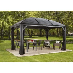 Sojag Pavillon Moreno 1014 inkl. Moskitonetz 298x423x283cm Anthrazit