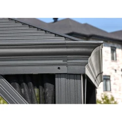 Sojag Pavillon Mykonos 1014 inkl. Moskitonetz 299x425x291,4cm Basaltgrau