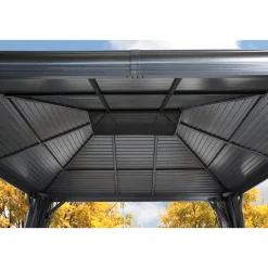 Sojag Pavillon Mykonos 1012 inkl. Moskitonetz 299x364x291cm Basaltgrau