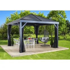 Sojag Pavillon South Beach 1212 364,3x364,3x310cm Basaltgrau