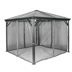 Sojag Pavillon Verona 1010 inkl. Moskitonetz 298,3x298,3x261cm Anthrazit