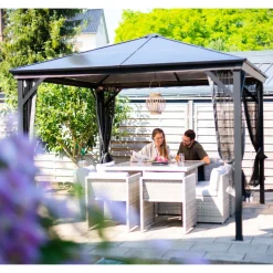 Sojag Pavillon Verona 1010 inkl. Moskitonetz 298,3x298,3x261cm Anthrazit