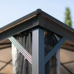 Sojag Pavillon Verona 1014 inkl. Moskitonetz 298,3x422,5x261cm Anthrazit