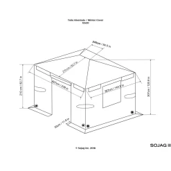 Sojag Winterabdeckung für 1220 Modelle Grau