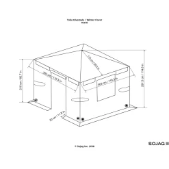 Sojag Winterabdeckung für 1010 Modelle Grau